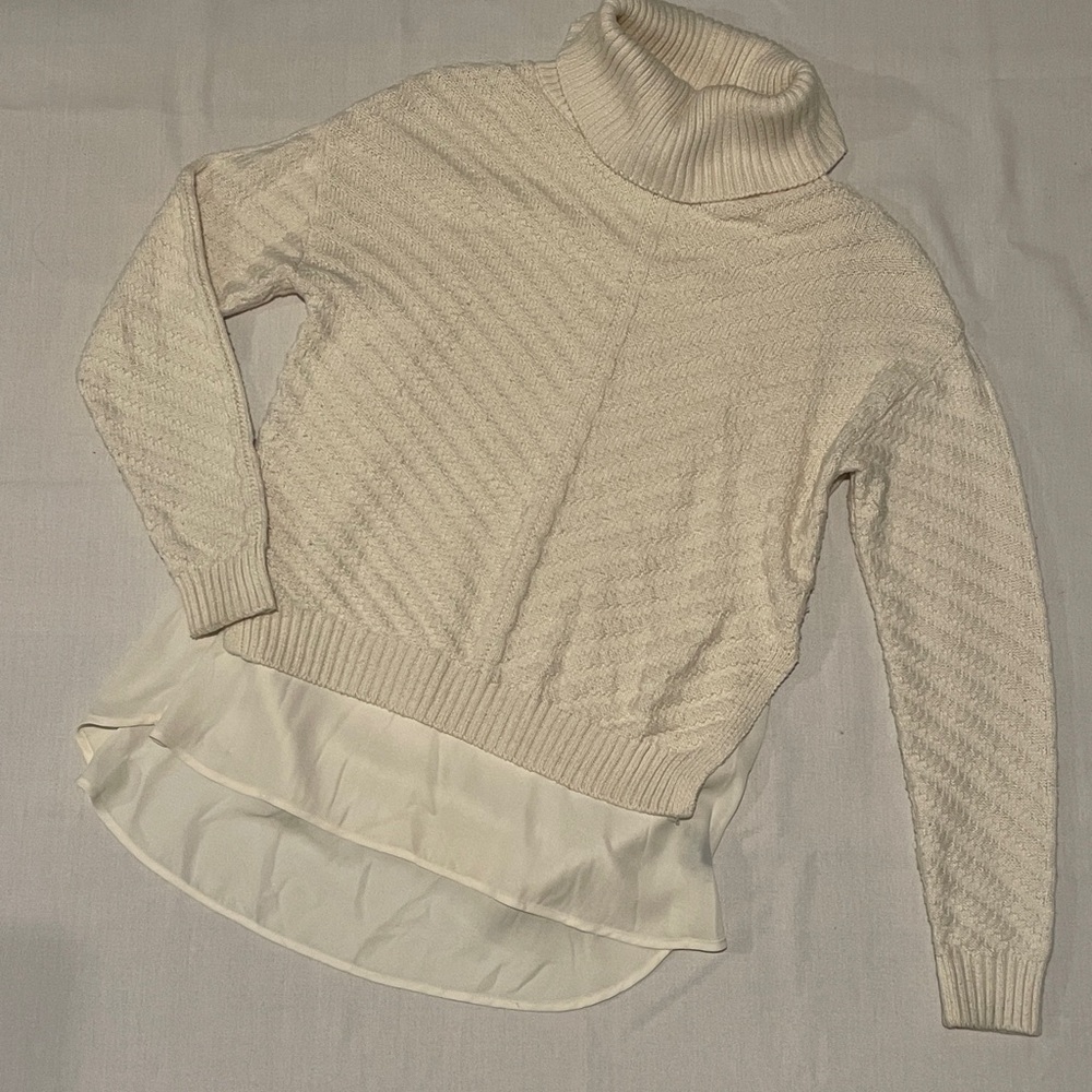 The Limited Cream Cowl Neck Sweater